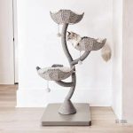 Arbre à chat en forme de fleur
