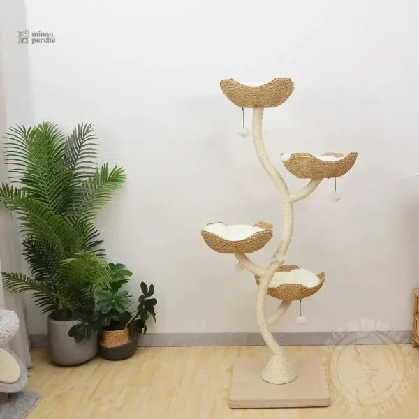 Accessoire pour chat au design floral