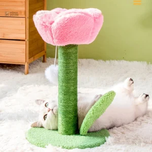 Arbre à chat design floral pour un intérieur élégant