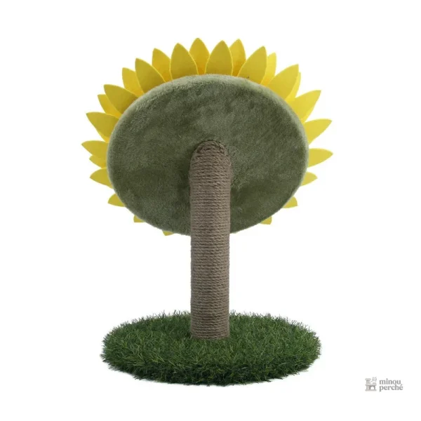 Arbre à chat avec éléments floraux