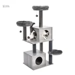 Accessoire pour chat, style élégant gris clair
