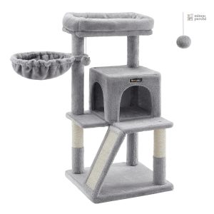 Arbre à chat M gris avec espace de repos