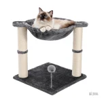 Totem gris, arbre à chat idéal pour petits espaces