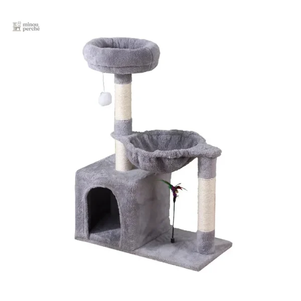 Arbre à chat avec hamac, refuge douillet pour vos animaux