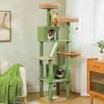 Arbre à chat design coloré pour chats actifs