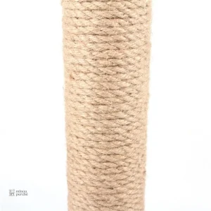 Arbre à chat en bois avec espace de jeu intégré