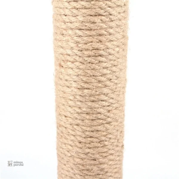 Arbre à chat en bois avec espace de jeu intégré