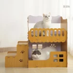 Arbre à chat Fraterie avec lits superposés pour félins