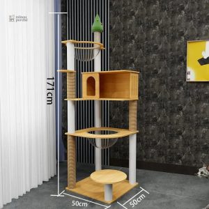 Modèle ForestFun, arbre à chat en bois robuste