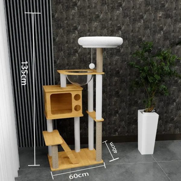 Arbre à chat spacieux pour chats de grande taille