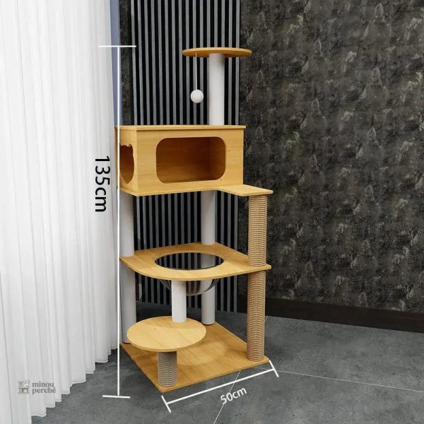 Arbre à chat moderne pour chats actifs