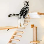 Meuble mural pour chats - Aventure en bois