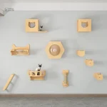 Design moderne d'arbre à chat mural