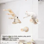 Arbre à chat mural pratique et esthétique