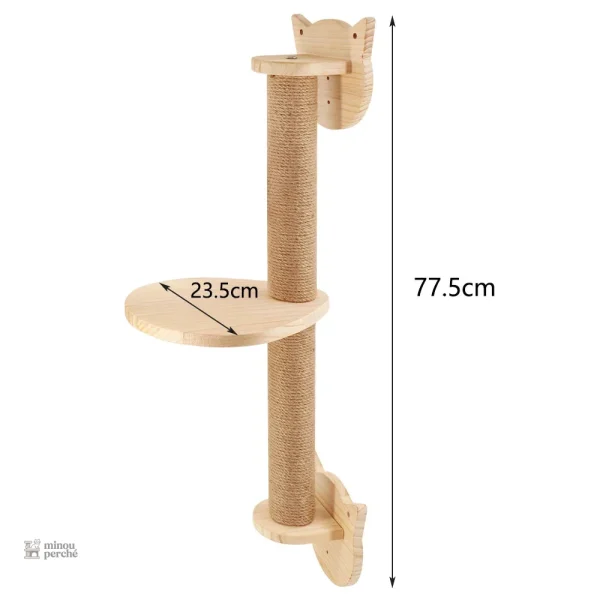 Arbre à chat en bois, esthétique et pratique