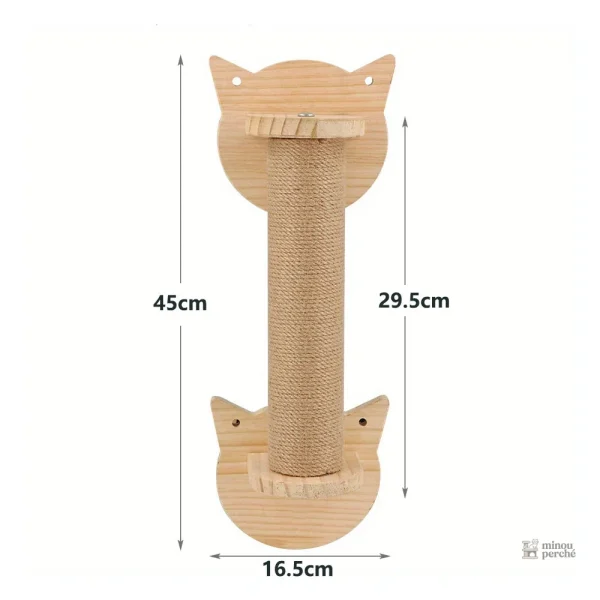 Arbre à chat en bois pour un habitat félin