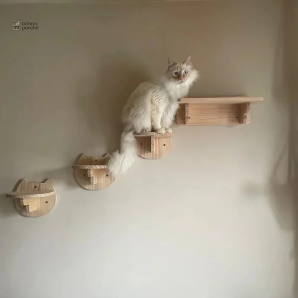 Escaliers en bois pour arbre à chat