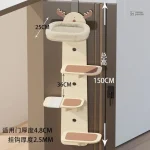 Accessoire pour chats, arbre à chat sans perçage pour porte