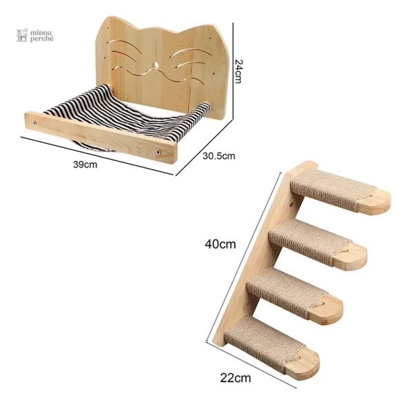 Mobiliers pour chats en bois, style contemporain