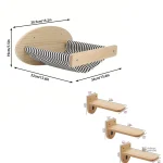 Escalier mural pour chat, facile à installer