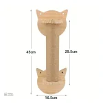 Arbre à chat en bois, gain de place optimal