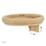 Espace de jeu mural en bois pour chats, design nid secret