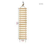 Arbre à chat en bois, solution d'escalade murale