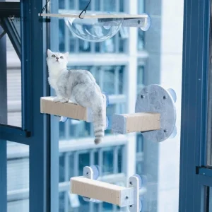 Arbre à chat mural VueMiaou pour fenêtres