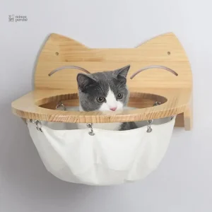 Arbre à chat mural Tigrou avec hamac confortable