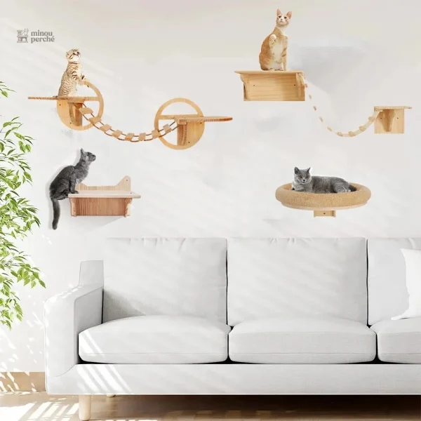Pont suspendu pour chat - Un espace de jeu unique