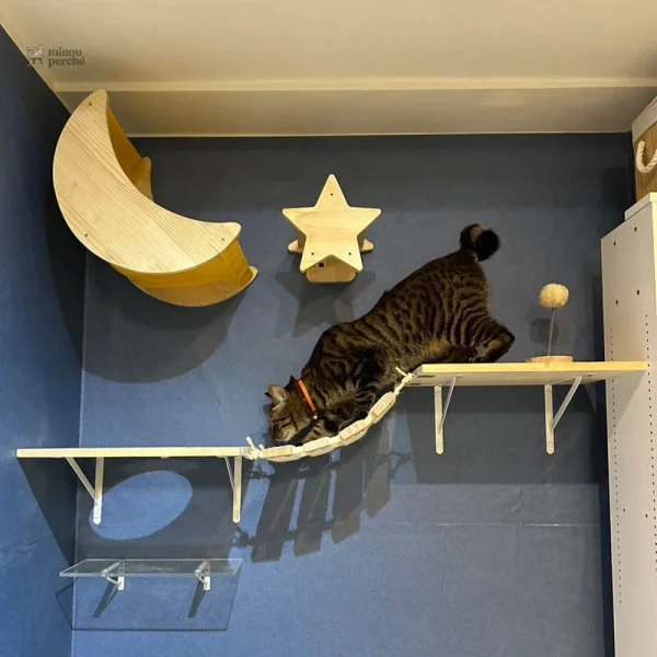 Système d'arbre à chat mural moderne AcroChat