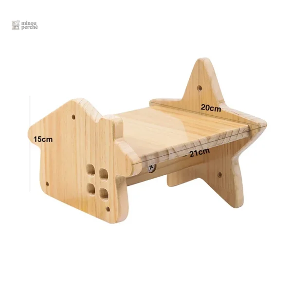 Structure murale pour chats avec passage ludique