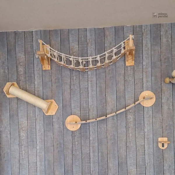 Pont suspendu pour chat mural ChAventure