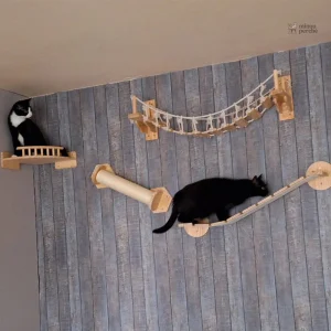 Mobilier mural pour chats suspendu