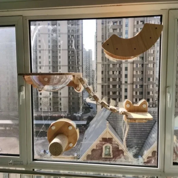 Espace de jeu pour chats en hauteur