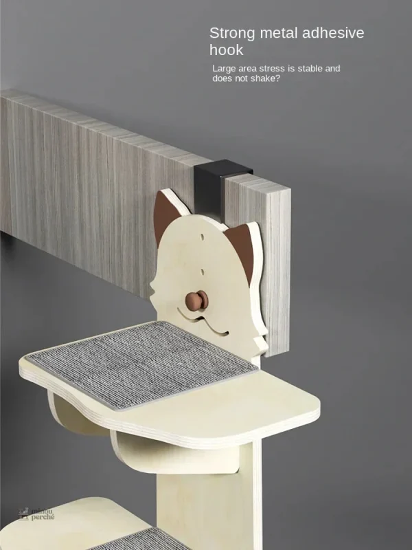 Arbre à chat design moderne, facile à installer sans outils
