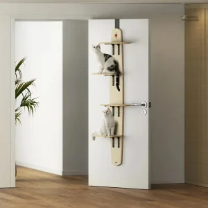 Arbre à chat mural sans perçage pour porte
