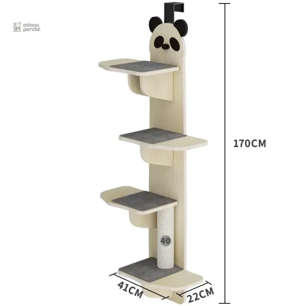 Arbre à chat avec plateformes, parfait pour le jeu et le repos