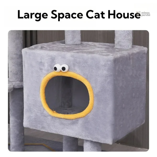 Arbre à chat avec espace de repos douillet
