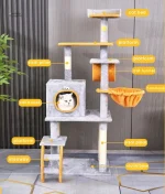 Arbre à chat avec plateforme d'observation