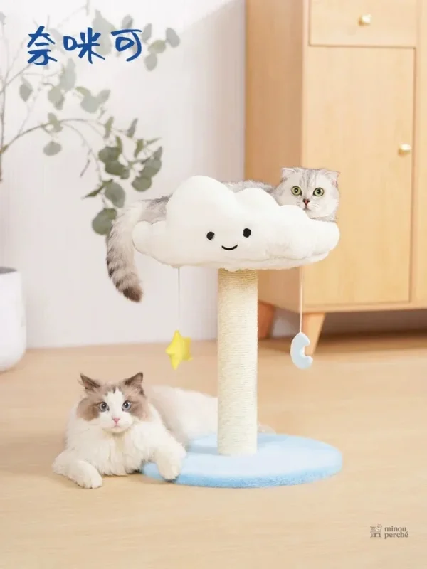 Arbre à chat nuage avec plateforme confortable