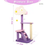 Arbre à chat nuageux pour le jeu des chats