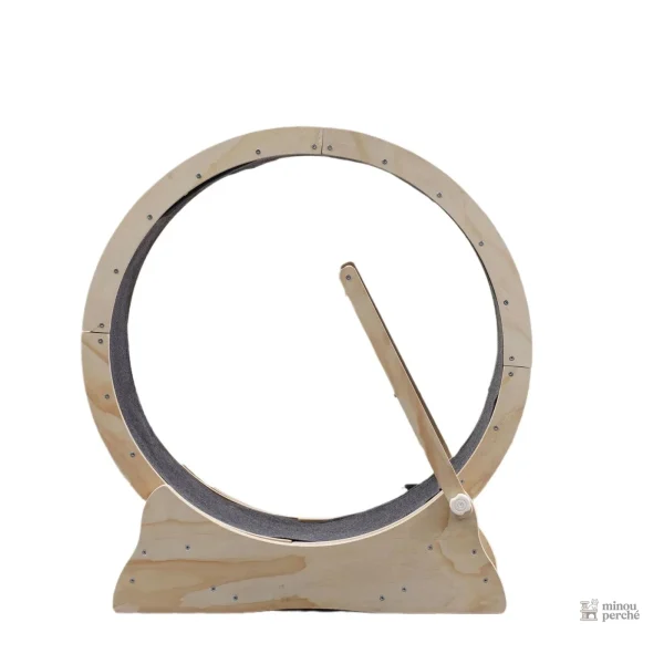 Accessoire de jeu pour chats : arbre avec roue intégrée
