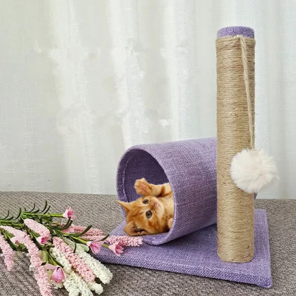 Arbre à chat en pastel, idéal pour les petits félins