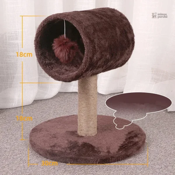 Cylindre pour chat, espace de jeux et repos combiné