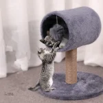 Arbre à chat tube, design pratique pour petits espaces