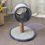 Cylindre de jeu en tissu pour chats curieux