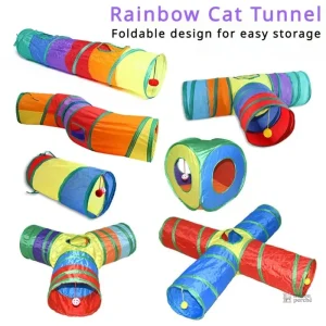 Arbre à chat multi-colore Rainbow tunnel ColorCat