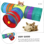 Tunnel coloré pour chats, modèle Arbre à chat Rainbow
