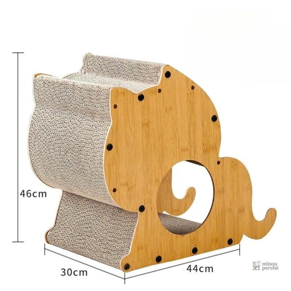 Accessoire pour chat en carton ondulé dense